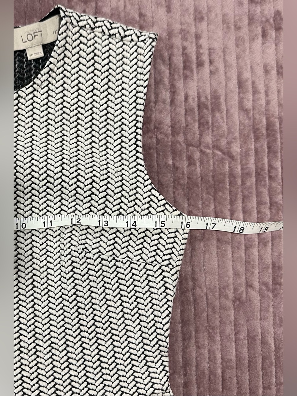 LOFT Fall Textured Sweater - ish Capsule Wardrobe Chevron Dress - Picture 7 of 8
